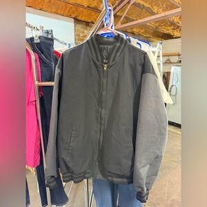 Classic Black Bomber Jacket